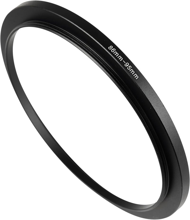 JOYTOLIN 86-95mm Metal Step-Up/Down Ring Adapter Compatible with Mirrorless Cameras DSLR Lens, UV CPL ND Filter Thread Converter, Black - Image 1